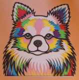 Long Hair Chi Paper-Cut Artwork By Houndy Ever After Crafts