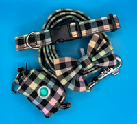 Gingham Rainbow Dog Bow Tie Handmade By Urban Tails