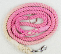 Baby Pink 5ft Rope Lead By The Spotty Hound