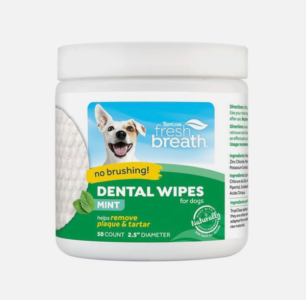 Fresh Breath Dental Wipes By TropiClean