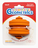 Orange Geometrics Enrichment Ball By Pet Dream House