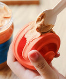 Orange Geometrics Enrichment Ball By Pet Dream House