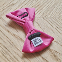 Pretty In Pink Velvet Dog Bow Tie By Sweet William