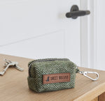 Green Tweed Poo Bag Holder By Sweet William