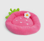 Strawberry Flower Small Pet Bed By Tonbo