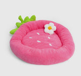 Strawberry Flower Small Pet Bed By Tonbo