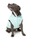 Mint Green Flipside Reversible Raincoat Dog Jacket By FuzzYard