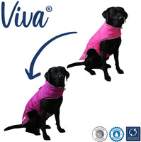 Viva Reversible Pink Purple Puffer Dog Coat By Ancol