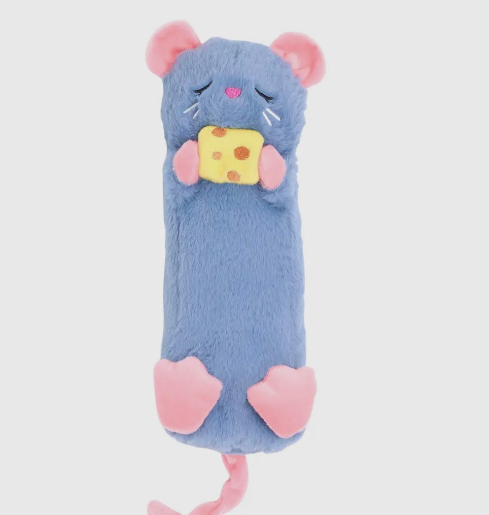 ZippyPaws Snooziez Häschen Mit Shhhqueaker – Leises Quietschspielzeug Für Hunde, Kuschelig, 24 Stück Pro Karton