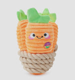 Pooch Garden Carrot Bunch Dog Toy By Hugsmart