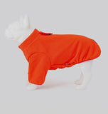 Orange Outdoor Fleece Dog Jacket By Hugo & Hudson