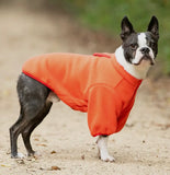 Orange Outdoor Fleece Dog Jacket By Hugo & Hudson