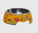 Harvest Gold Floral Avenue Classic Bowl By PawStory