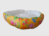 Harvest Gold Floral Avenue Soft Sleeper Bed By PawStory