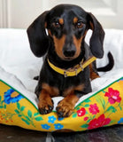 Harvest Gold Floral Avenue Soft Sleeper Bed By PawStory