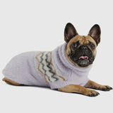 Lilac Nordic Fuzzy Dog Sweater By GF Pet