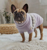 Lilac Nordic Fuzzy Dog Sweater By GF Pet