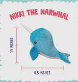Nikki The Narwal Toy By Snug Arooz