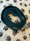 Jade Jewel Velvet Dog Lead Handmade By Urban Tails