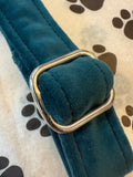 Jade Jewel Velvet Dog Collar Handmade By Urban Tails
