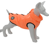 Neon Orange Puffer Coat By Doggy Concepts Outwear