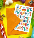 Happy Birthday Edible Dog Birthday Card By Scoff Paper
