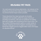 Two Pack of Reusable & Washable Pet Pads By Pet Wiz