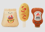 BBQ Time Trio Dog Toy By Hugsmart