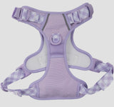 Gingham- Berry Purple Adventure All-Rounder Dog Harness By Big & Little Dogs