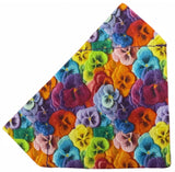 Playful Pansies Floral Bandana Handmade By Urban Tails