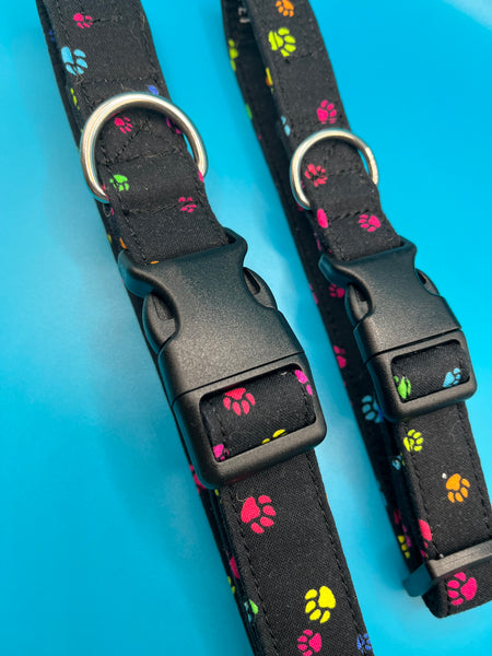 Paw Prints Dog Collar Handmade By Urban Tails