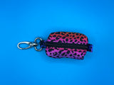 Neon Animal Print Poo Bag Holder Handmade By Urban Tails