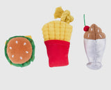 Miniz Three Pack Fast Food By Zippy Paws