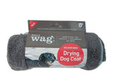 Microfibre Grey Dog Drying Coat By Henry Wag