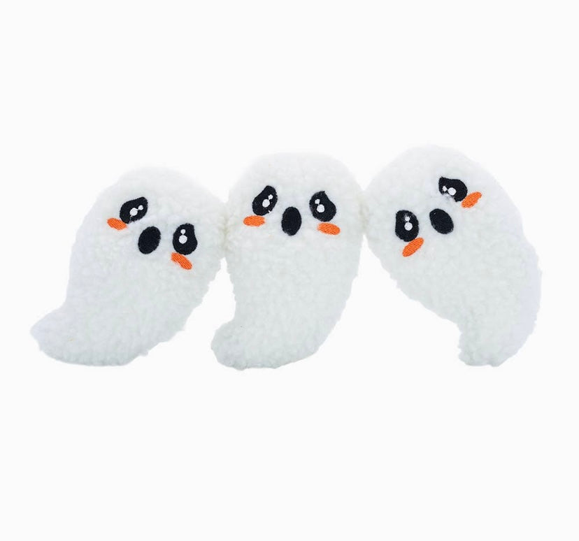 Glow Pups Halloween Hundespielzeug – Jack O Lantern Mit 4 Plüschtieren, Quietscht & Knistert