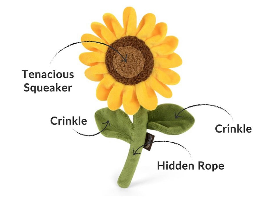 Blooming Buddies Sassy Sunflower Dog Toy By – Love From Betty