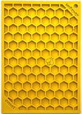Yellow Honeycomb Design Enrichment Small Lick Mat By SodaPup
