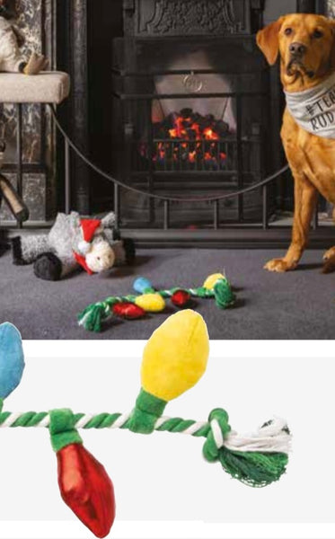 Christmas Lights Rope Dog Toy By House Of Paws