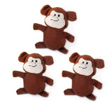 Miniz Three Pack Monkey By Zippy Paws