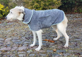 Microfibre Grey Dog Drying Coat By Henry Wag