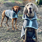Microfibre Grey Dog Drying Coat By Henry Wag