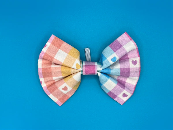Gingham Love Dog Bow Tie Handmade By Urban Tails