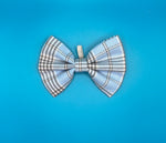 Blue Candy Tartan Dog Bow Tie Handmade By Urban Tails