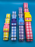 Gingham Dream Purple Dog Collar Handmade By Urban Tails