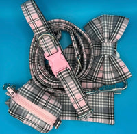 Pink Sugar Tartan Dog Bow Tie Handmade By Urban Tails