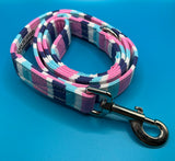 Promenade Stripe Dog Lead Handmade By Urban Tails
