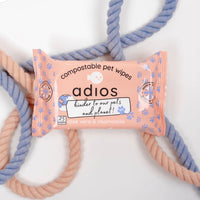 Compostable Pet Wipes By Adios