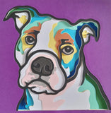 American Bulldog Paper-Cut Artwork By Houndy Ever After Crafts