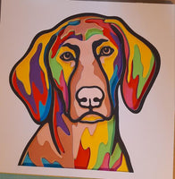 Vizsla Paper-Cut Artwork By Houndy Ever After Crafts