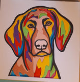 Vizsla Paper-Cut Artwork By Houndy Ever After Crafts